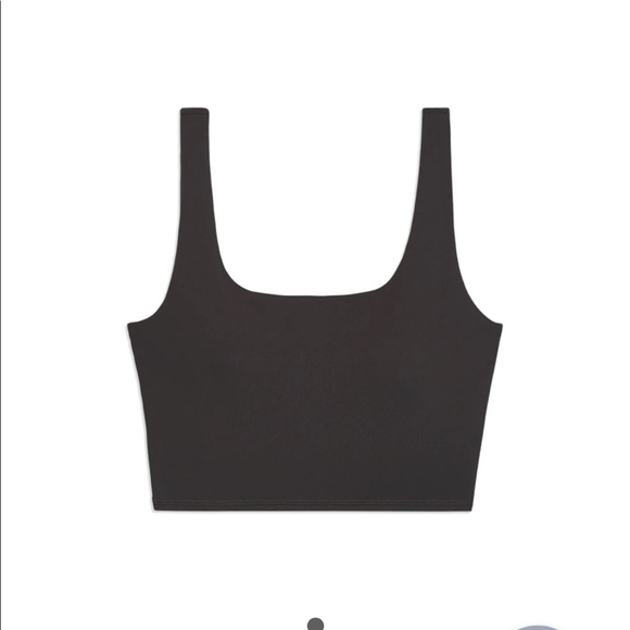 WEWOREWHAT chocolate black cropped top - Picture 2 of 4